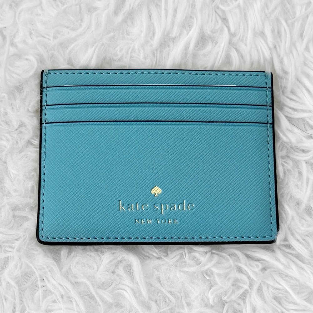 Kate Spade Card Holder in Smoky Blue